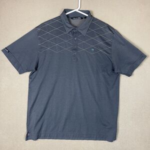 Travis Mathew‎ Polo Shirt Mens Extra Large Gray Golfing Casual Preppy Adult